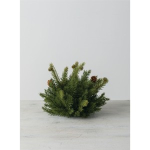 Sullivans Artificial White Spruce 1/2 Orb 8"H Green - 1 of 2
