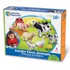 Learning Resources Jumbo Farm Animals Mommas and Babies - 8 Pieces, Ages 18+ months Toddler Learning Toys, Farm Animal Figures for Kids - image 3 of 4