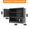 ORRD Metal Wall-Mounted Tool Cabinet with Locking Door, Garage Storage with Shelf & Drawer for Workshop/Office - 2 of 4