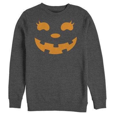 Men's CHIN UP Halloween Jack o' Lantern Face Sweatshirt