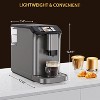 Espresso Machine with Built-in Grinder, Double Boiler System, LCD Touch Panel, 20 Bar Pressure, Auto-Cleaning, Quiet Operation, Gray - 2 of 4