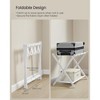 SONGMICS Luggage Rack with Fabric Storage Shelf Suitcasa Stand for Guest Room Bedroom Folding - 2 of 4