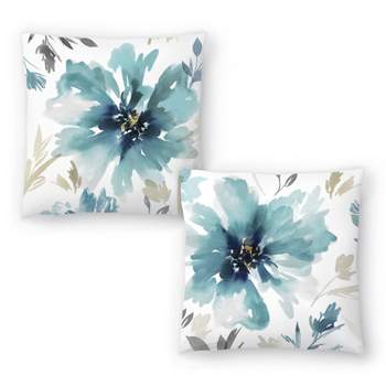 Americanflat Botanical Finesse I And Finesse Ii By Pi Creative Art Set Of 2 Throw Pillows
