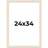 PosterPalooza | 24x34 Wide Barnwood Picture Frame, UV Acrylic, 6 Finishes - Grey, Brown, White, and Black - 2 of 4