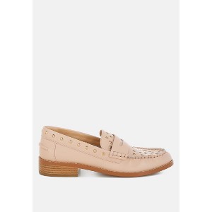Oglavia Studs Embellished Leather Loafers Women - 1 of 4