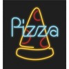 My Pizza Day Neon Pepperoni Pizza Slice Crew Neck Short Sleeve Adult T-shirt - 2 of 2