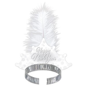 Beistle Whiteout New Year Tiaras, One Size Fits Most, Pack of 50 - 1 of 4