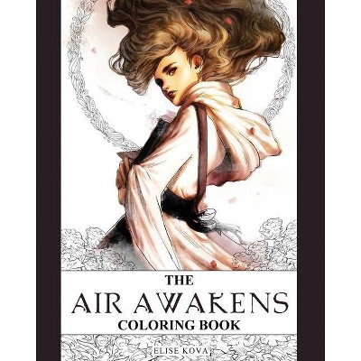 The Air Awakens Coloring Book - by  Elise Kova (Paperback)
