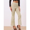 INSPIRE CHIC Women's Casual High Waist Wide Legs Bell Bottom Flared Long Pants - 2 of 4