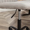 TiramisuBest Gray Polyester Swivel Office Chair: Breathable, Adjustable, Easy Assembly - 4 of 4