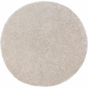 Hauteloom Tingly Solid Beige Shag Rug - 1 of 4