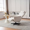 360 Swivel Recliner Chair with Adjustable Backrest and Footrest Comfy Accent Chairs Swivel Chairs for Living Room and Reading Corner-Maison Boucle - 2 of 4