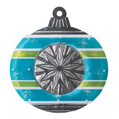 Impact Innovations 15.5" Blue and Green Christmas Window Silhouette Decor