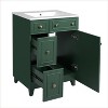 Chery Life 24" Bathroom Vanity Cabinet with Ceramic Sink, 2 Drawers, 1 Door - 4 of 4