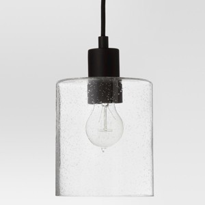 Hudson Industrial Pendant Ceiling Light Black Lamp Only - Threshold