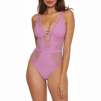 Women's Network Show & Tell Plunge Swimsuit - BECCA