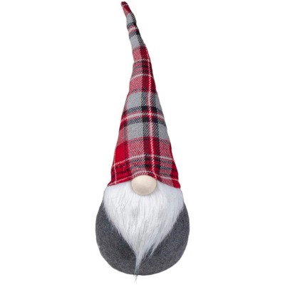 Northlight 19" Gray, Red, and White Chubby Gnome Christmas Decoration