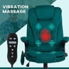 6 Point Executive Office Chair with Heat, Velvet High Back Vibrating Massage Office Chair - 4 of 4