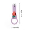 Unique Bargains Cartoon Radish Nail Clipper Purple 1 Pc - 4 of 4