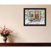 HomeRoots Decorated Holiday Porch Black Framed Wall Art - 2 of 4