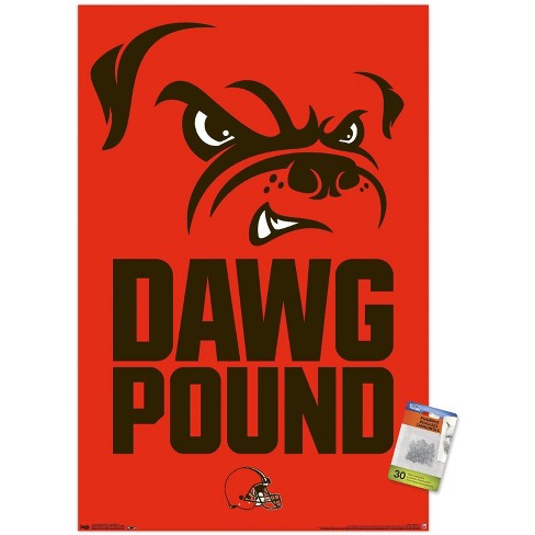 Trends International Nfl Cleveland Browns - S. Preston Mascot Chomps Framed  Wall Poster Prints Black Framed Version 22.375 X 34 : Target