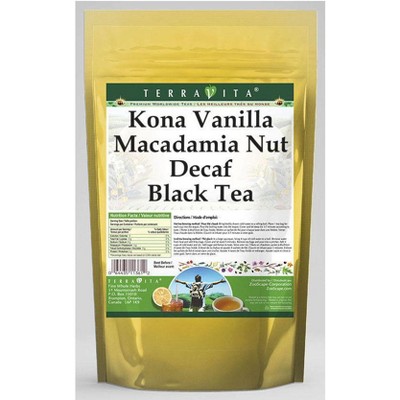TerraVita Kona Vanilla Macadamia Nut Decaf Black Tea (50 tea bags, ZIN: 539914, 1-Pack)