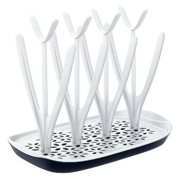 OXO Tot On-the-go Drying Rack With Bottle Brush - Gray – Traveling