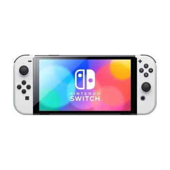 Nintendo Switch OLED Model with White Joy-Con, High-Resolution Handheld Gaming Console Manufacturer Refurbished.