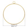Unique Bargains Decor Wedding Party Wall Hanging Round Metal Wreath 3 Pcs - 2 of 4