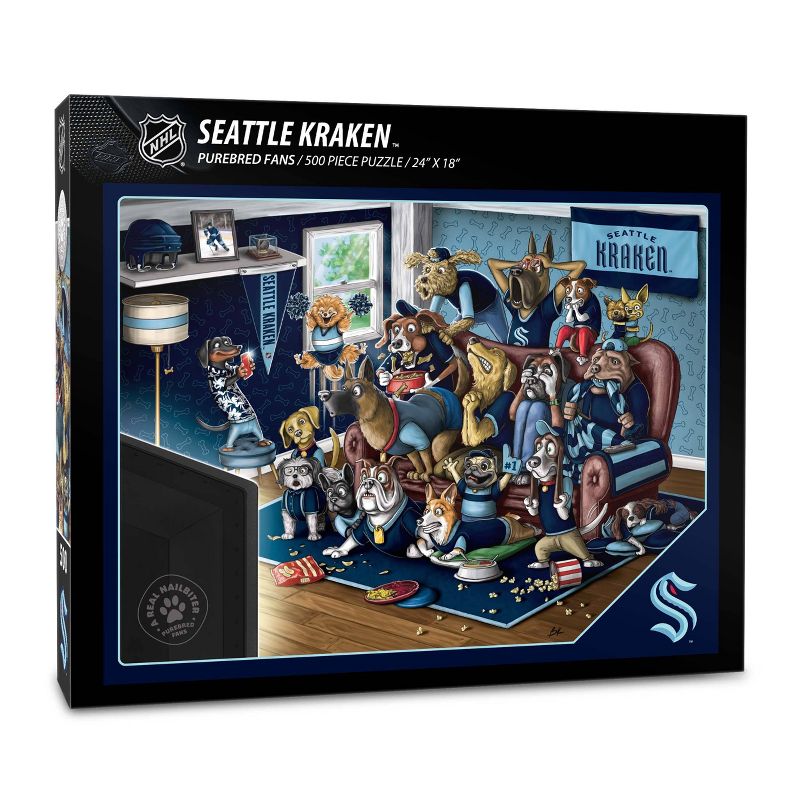 NHL Seattle Kraken 500pc Purebred Puzzle, 1 of 4