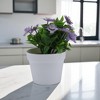 Unique Bargains Artificial Plants Square-Stem Chrysanthemum Plastic 3.94"x3.94"x7.87" 1 Pcs - 2 of 4
