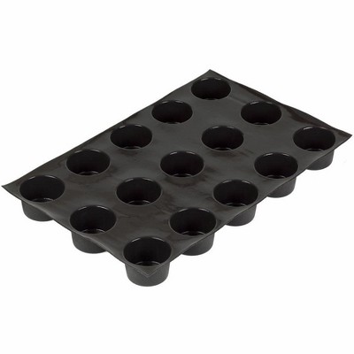 Sasa Demarle FP 01601 Flexipan 6.5-Ounce Muffin Pan with 15 Cavities, Jumbo