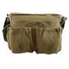 K-Cliffs Heavy Duty Canvas Messenger Bag Durable Quality Vintage Cotton Laptop Ipad Shoulder Travel Book Bag Olive Green - 3 of 4