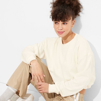 Women's Bubble Hem Sweatshirt - Wild Fable™