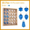 Unique Bargains Glass Decorative Hanging Tree Ornament Balls 1"-1.5" 50 Pcs - 3 of 4