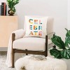 16"x16" Amber Young Celebrate Square Throw Pillow Cream - Deny Designs - 2 of 4