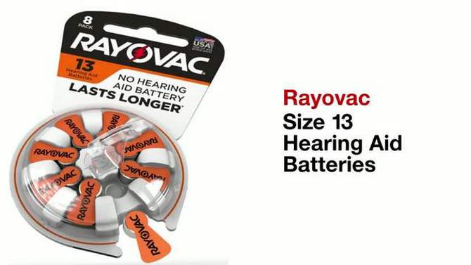 Rayovac Size 13 Hearing Aid Battery, 2 of 8, play video