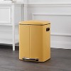 happimess Marco Rectangular 10.5-Gallon Double Bucket Trash Can with Soft-Close Lid - 2 of 4