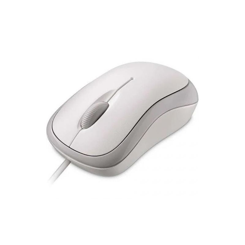 Microsoft Basic Optical Mouse White - Wired USB - Optical - 800 dpi - 3 Button(s) - Use in Left or Right Hand, 1 of 4