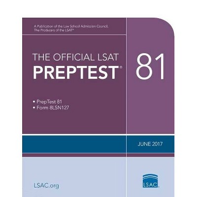 The Official LSAT Preptest 81 - (Official LSAT PrepTest) by  Law School Council (Paperback)