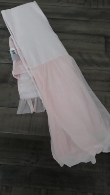 Blush pink tulle outlet crib skirt