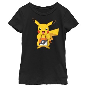 Girl's Pokemon Halloween Pikachu Trick-or-Treat T-Shirt - 1 of 4