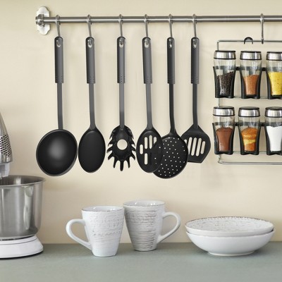 ChefBuddys Chef Buddy 6-Piece Kitchen Utensils Set – Plastic Cooking Tools with Spatulas, Spoons & Gadgets for Every Home Cook (Black) — фото 2