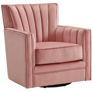 Elements Loden Royale Blush Microfiber Swivel Chair - 1 of 1