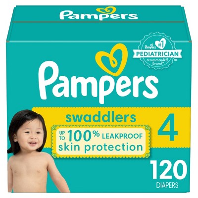 Image of Pampers Swaddlers Diapers Enormous Pack - Size 4 - 120ct