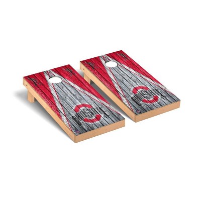 NCAA Ohio State Buckeyes Premium Cornhole Board Triangle Weathered Version