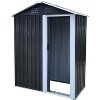 3x5 FT Outdoor Storage Shed, Waterproof Garden Cabinet with Sturdy Black Frame, Detachable Design for Easy Assembly, Perfect for Tools & Equipment - 4 of 4