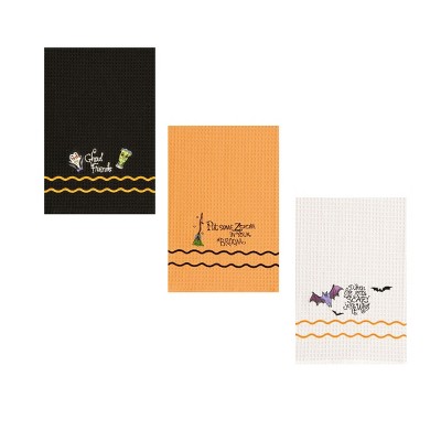 C&F Home "Life Gets Scary" Waffle Weave Kitchen Towel