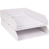 Bigso Hakan Letter Trays - Stackable Paper Tray Organizer with Stable Rubber Feet for A4 or Letter Size Documents - Pack of 2 - 4 of 4