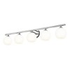 Neoma 5-Light Vanity Light - Stylish Steel Fixture with Opal Etched Glass Shades - 3 of 4